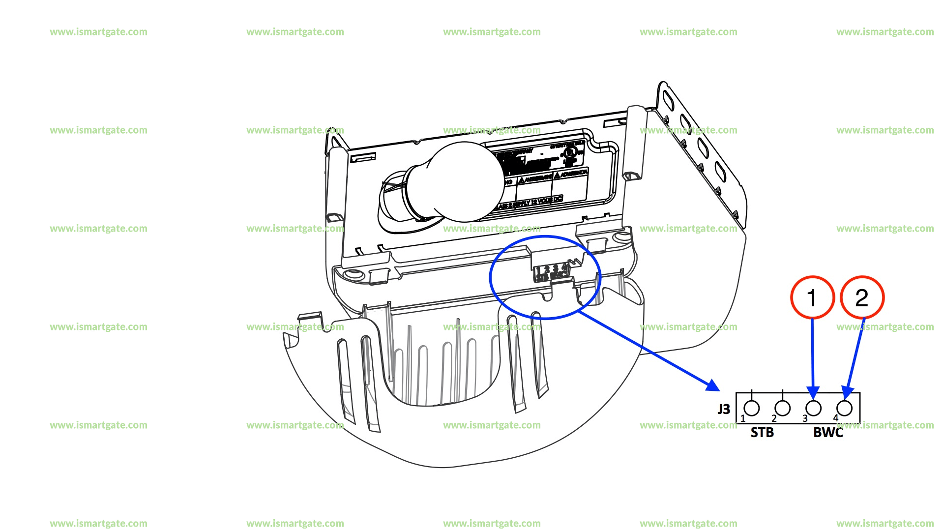 Wiring diagram for GENIE MODEL 1028